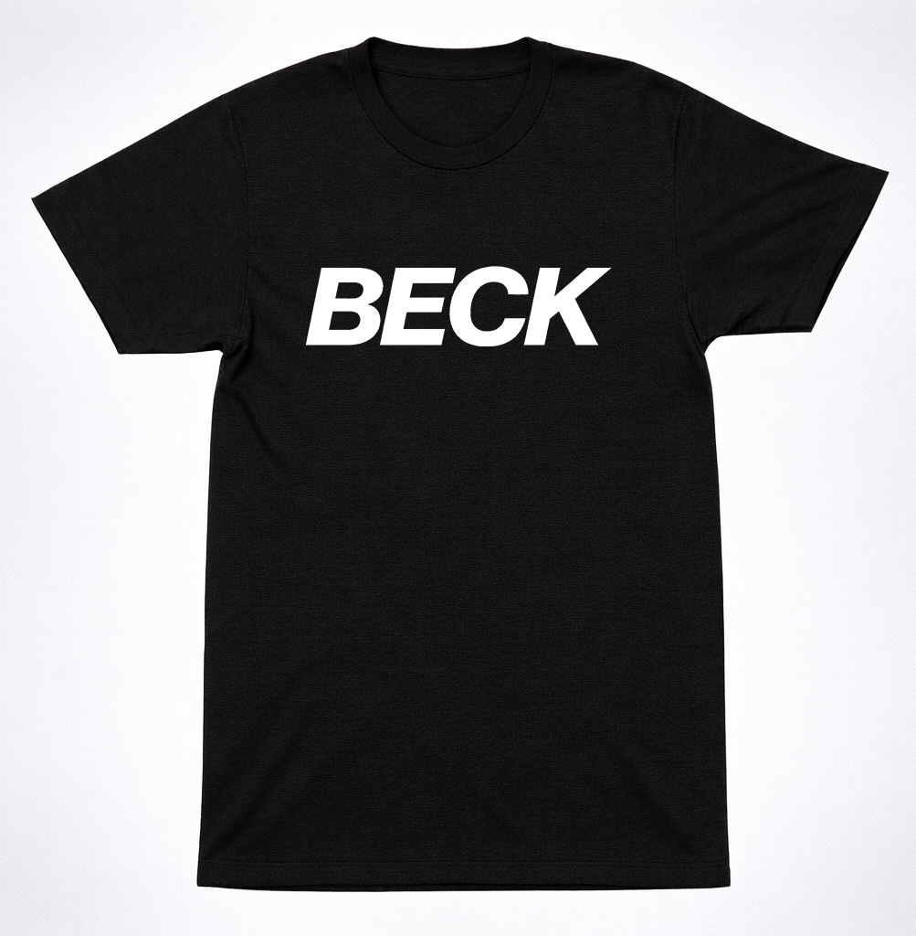 Beck Text Logo Shirt Alternative Rock Indie Music Graphic T-Shirt