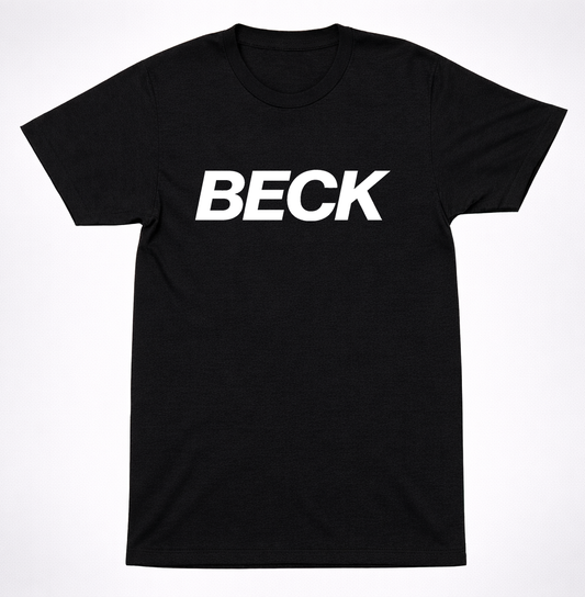 Beck Text Logo Shirt Alternative Rock Indie Music Graphic T-Shirt