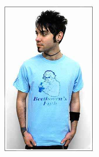 BEETHOVEN'S FIFTH funny alcohol bar drink new LBBL SHIRT