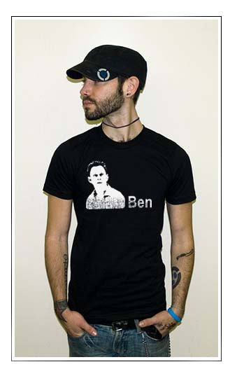 LOST BEN character drama show tv suspense new BW SHIRT