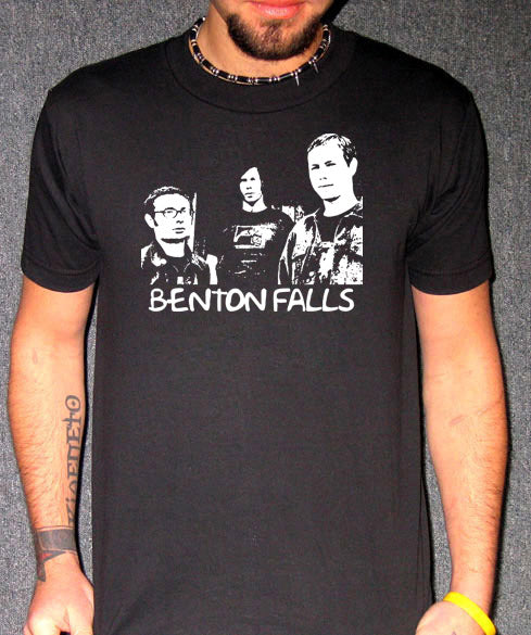 BENTON FALLS deep elm emo band sunny day rock BW SHIRT