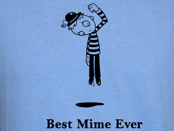 BEST MIME EVER funny humor suicide dark emo LBB SHIRT