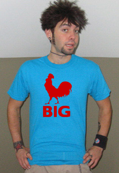 BIG COCK rooster sex party bar funny humor LBR SHIRT