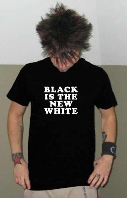 BLACK IS THE NEW WHITE fashion style emo hipster SHIRT