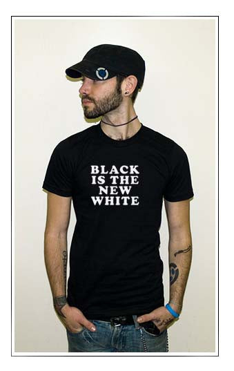 BLACK IS THE NEW WHITE fashion style emo hipster SHIRT