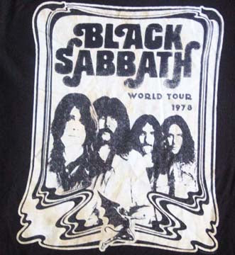 BLACK SABBATH stoner band rock metal heavy BW SHIRT