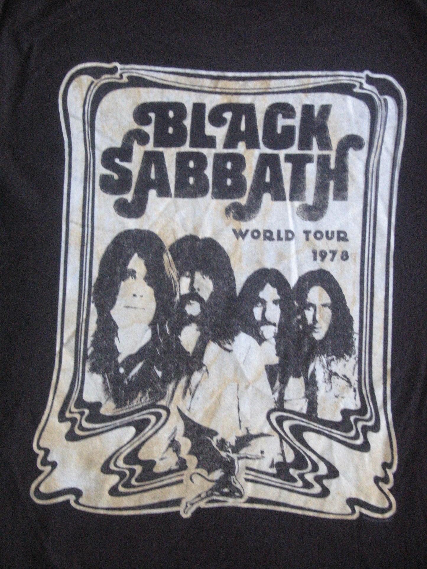 BLACK SABBATH stoner band rock metal heavy BW SHIRT