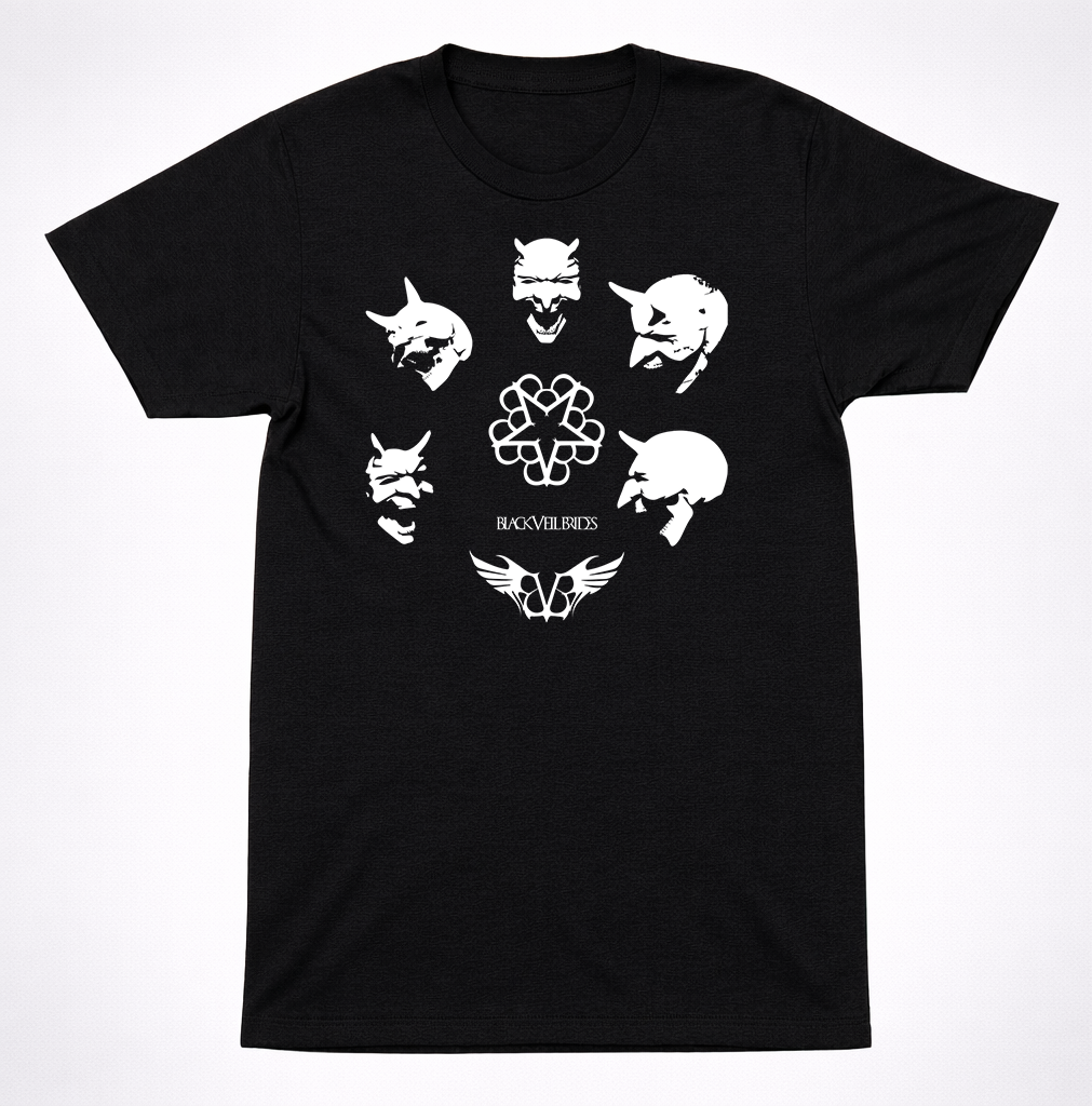 Black Veil Brides Demons Symbol T-Shirt – Gothic Rock Band Tee Black