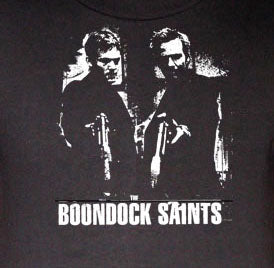 BOONDOCK SAINTS GUNS film movie indie gang new BW SHIRT