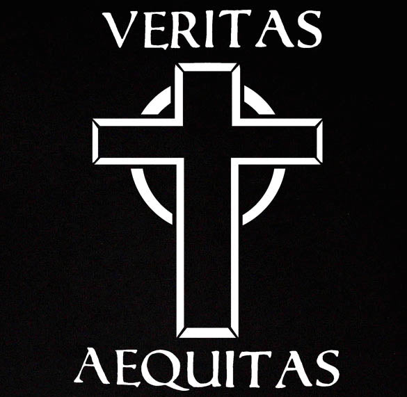 BOONDOCK SAINTS VERITAS AEQUITAS cross movie BW SHIRT