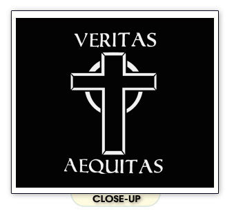 BOONDOCK SAINTS VERITAS AEQUITAS cross movie BW SHIRT