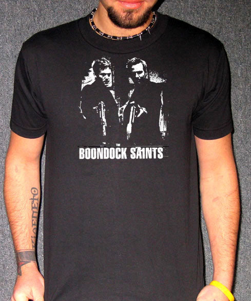 BOONDOCK SAINTS GUNS film movie indie gang new BW SHIRT