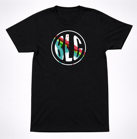 Boys Like Girls Color Circle Logo T Shirt Pop Rock Band Tee Black Graphic Shirt