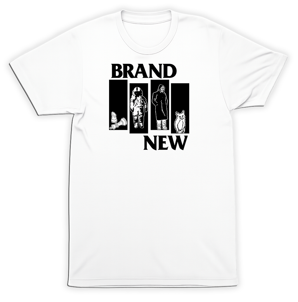 Brand New Black Flag Parody T-Shirt – The Devil & God emo Emo Rock Band Tee