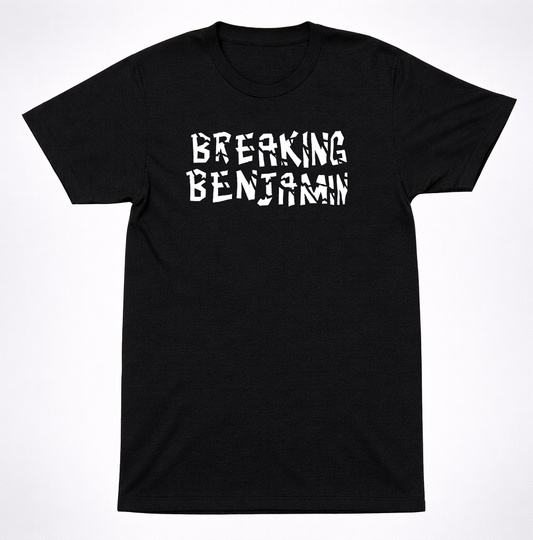 Breaking Benjamin Crash Course T Shirt Alternative Rock Band Tee Black Text