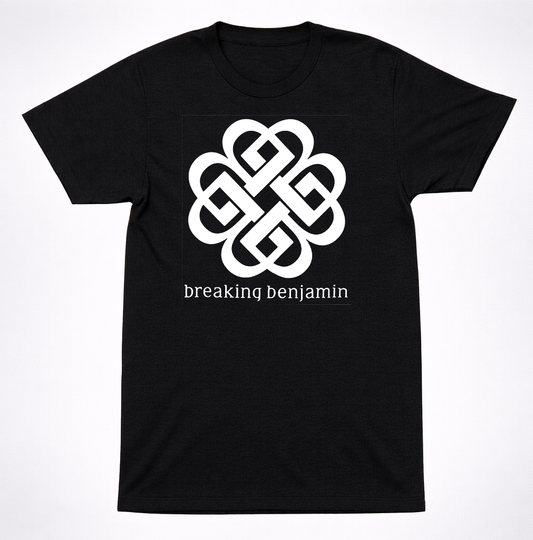 Breaking Benjamin Old Celtic Knot Logo T Shirt Alternative Rock Band Tee Black