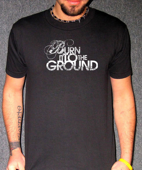 BURN IT TO THE GROUND DONNIE DARKO MOVIE BW SHIRT