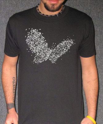 BUTTERFLY emo indie style fashion sweet hip BW SHIRT