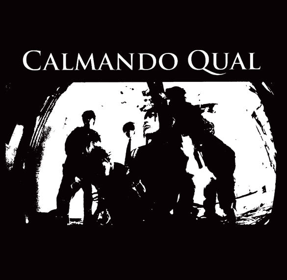 CALMANDO QUAL SQUAT twisted clock band japan BW SHIRT