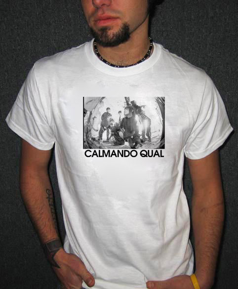 CALMANDO QUAL SQUAT twisted clock band japan WB SHIRT