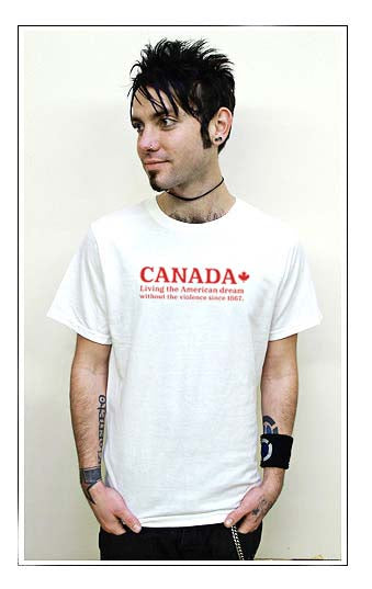 CANADA LIVING THE AMERICAN DREAM funny gun WR SHIRT