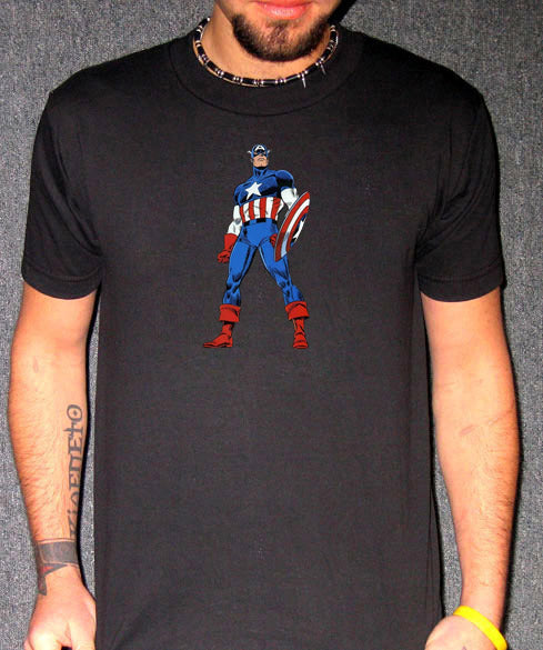 CAPTAIN AMERICA dc comic super hero vintage BT SHIRT