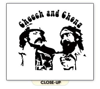 CHEECH AND CHONG FACES pot weed stoner retro WB SHIRT