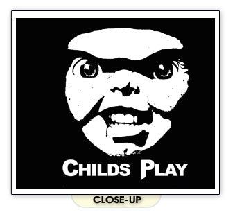 CHILDS PLAY horror chucky slasher movie film BW SHIRT