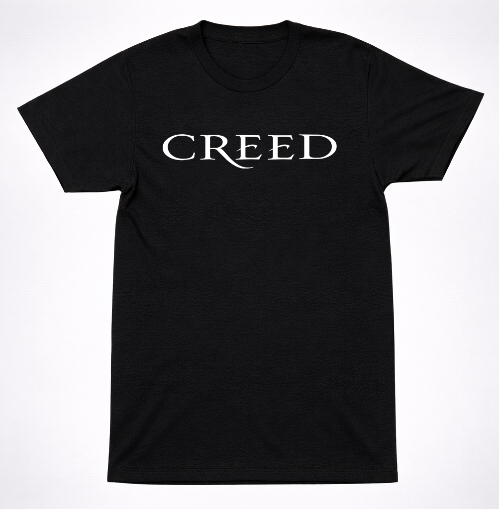 Creed Text Logo Graphic Shirt 90s Post-Grunge Hard Rock Band 1990's T-Shirt