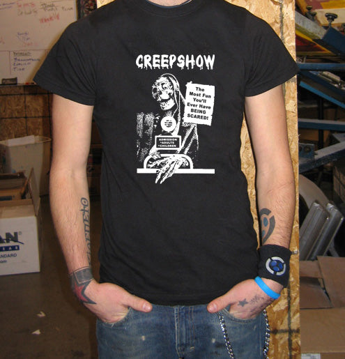 CREEP SHOW horror show cult classic retro new BW SHIRT