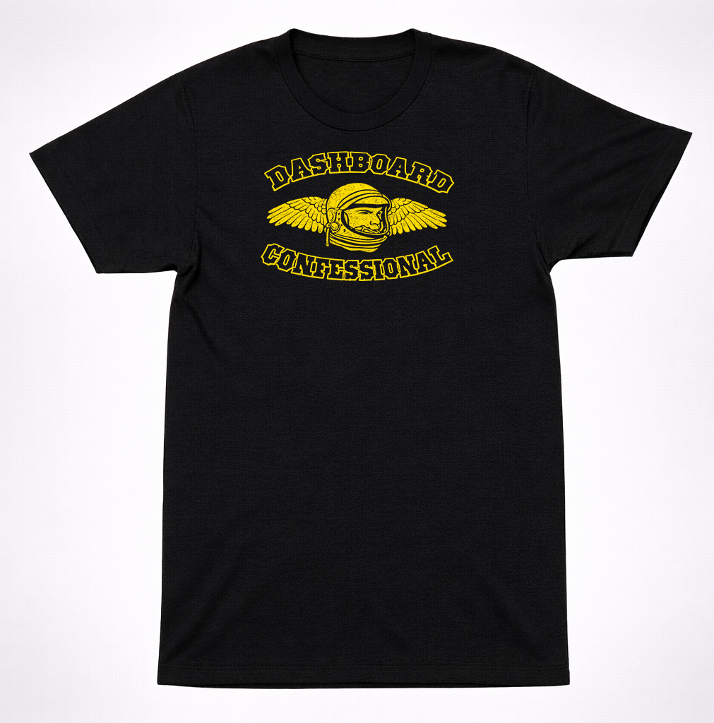 Dashboard Confessional DC Dash Astronaut Logo T-Shirt Emo Acoustic Band Tee