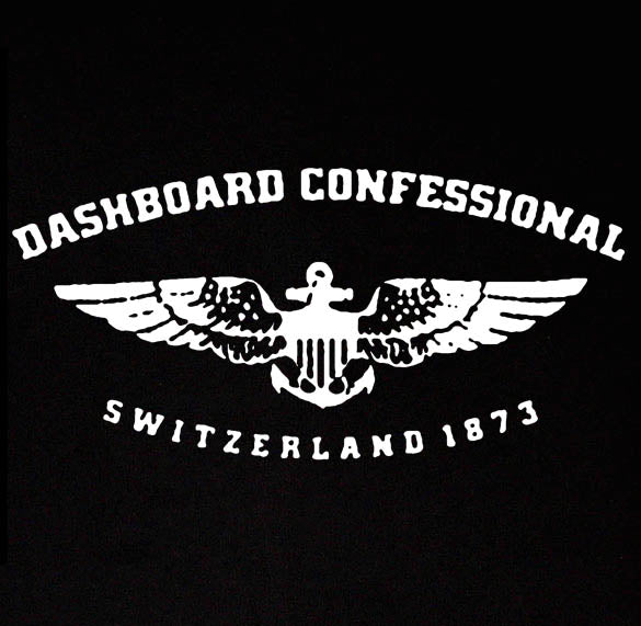 DASHBOARD CONFESSIONAL emo concert indie band BW SHIRT