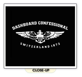 DASHBOARD CONFESSIONAL emo concert indie band BW SHIRT