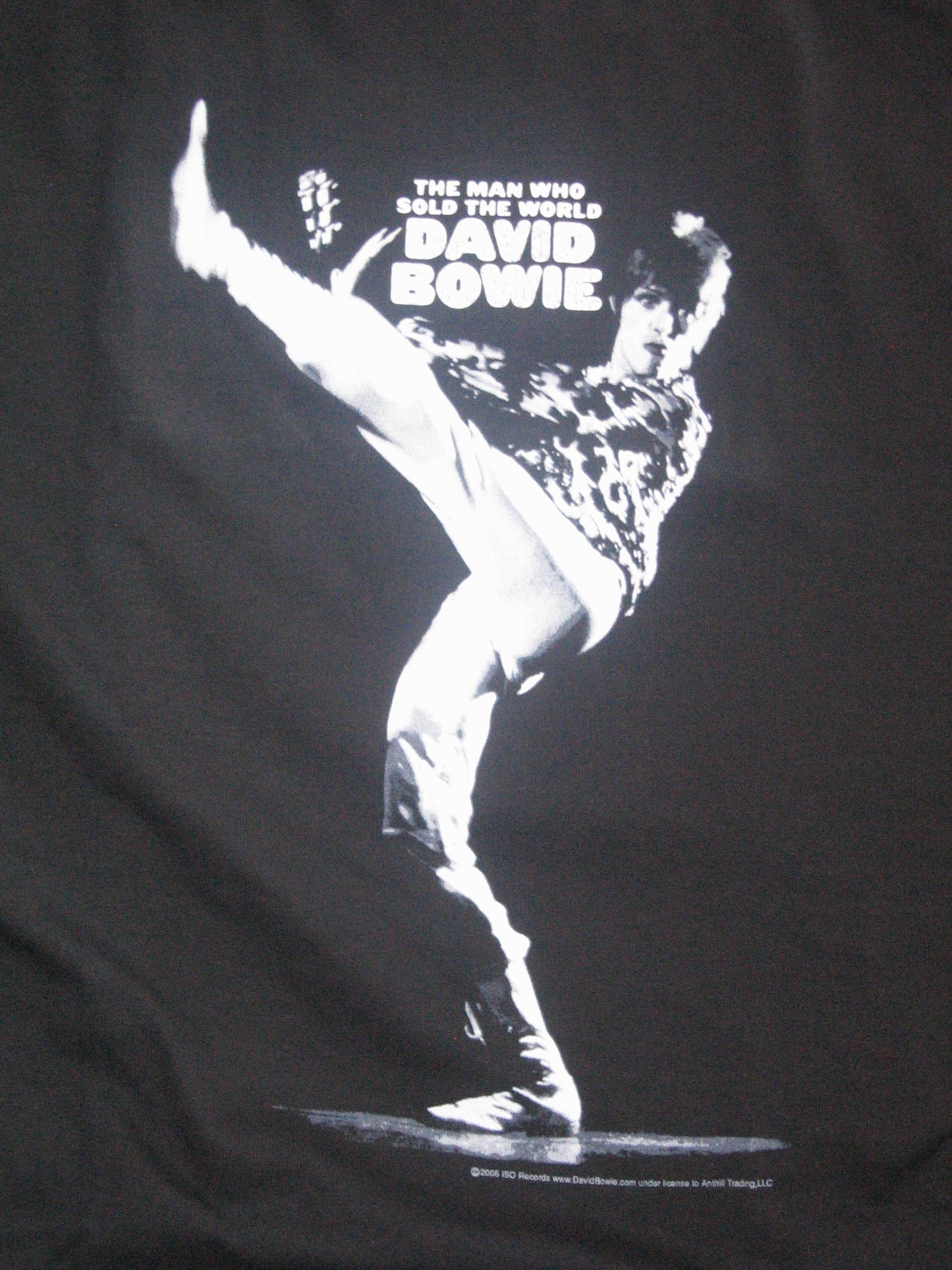 DAVID BOWIE PITCH ziggy stardust retro glam BW SHIRT