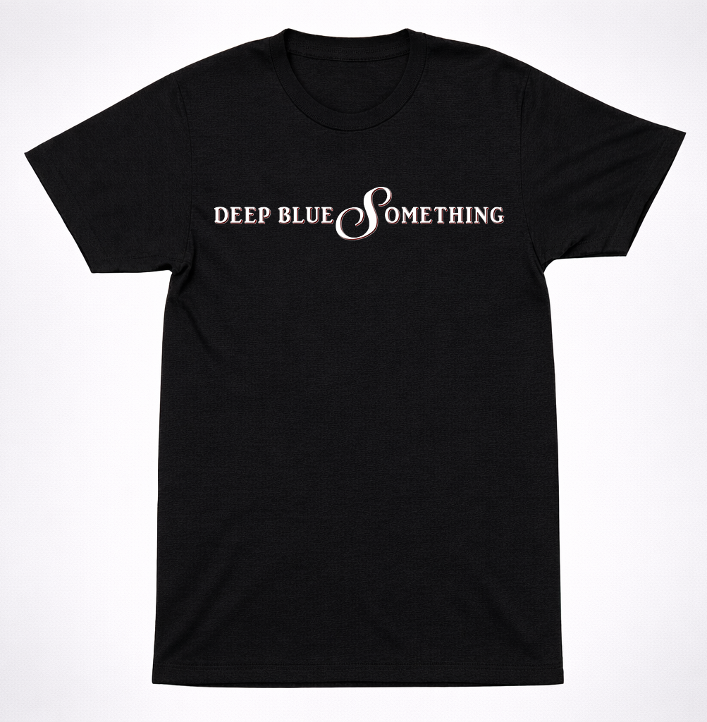 Deep Blue Something Script Logo Shirt 90s Alternative Rock Band T-Shirt