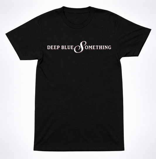 Deep Blue Something Script Logo Shirt 90s Alternative Rock Band T-Shirt