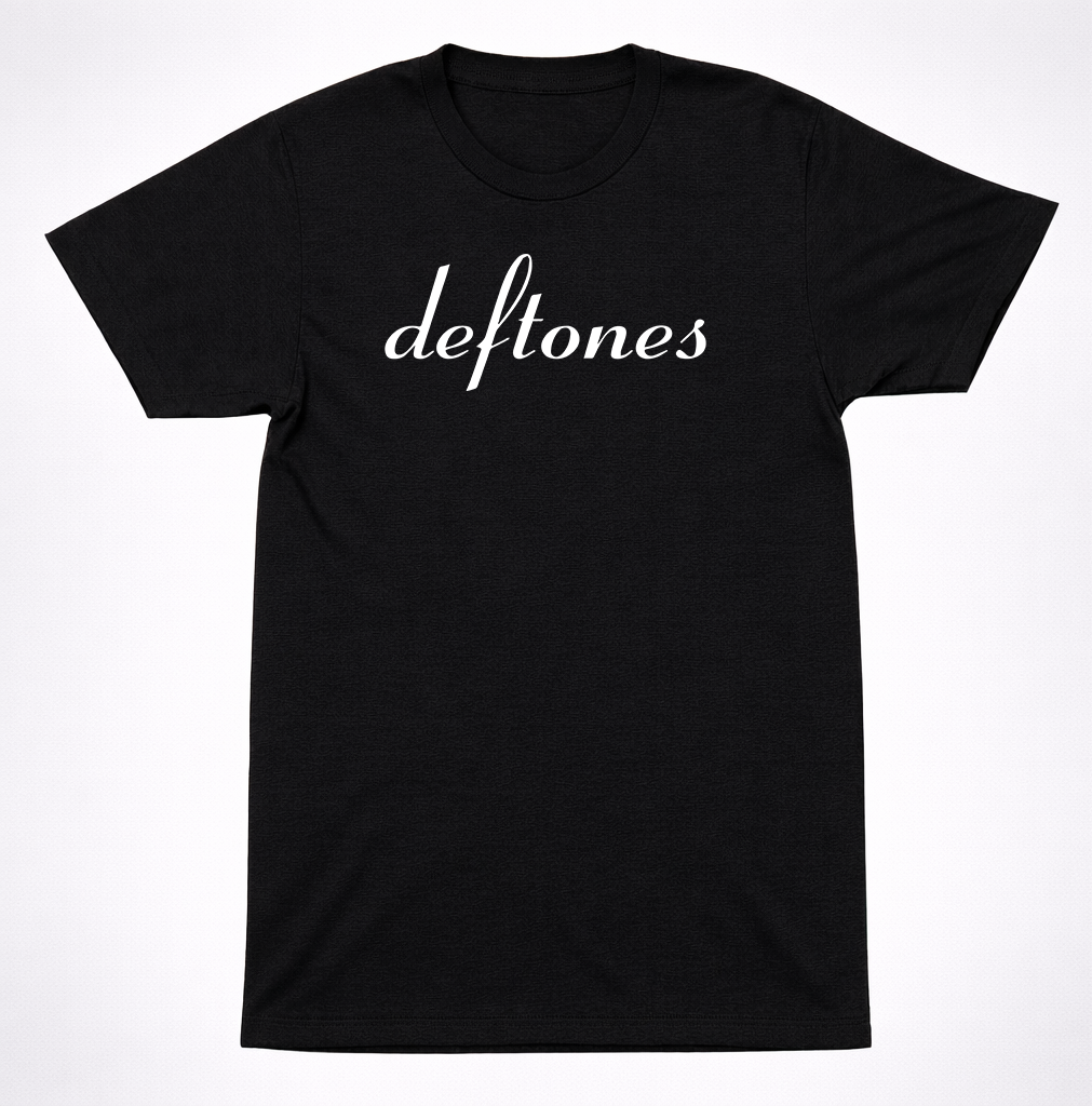 Deftones Script Logo T-Shirt – Diamond Eyes Chino Moreno Alt Metal Band Tee