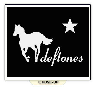 DEFTONES white pony chino metal show band rock BW SHIRT