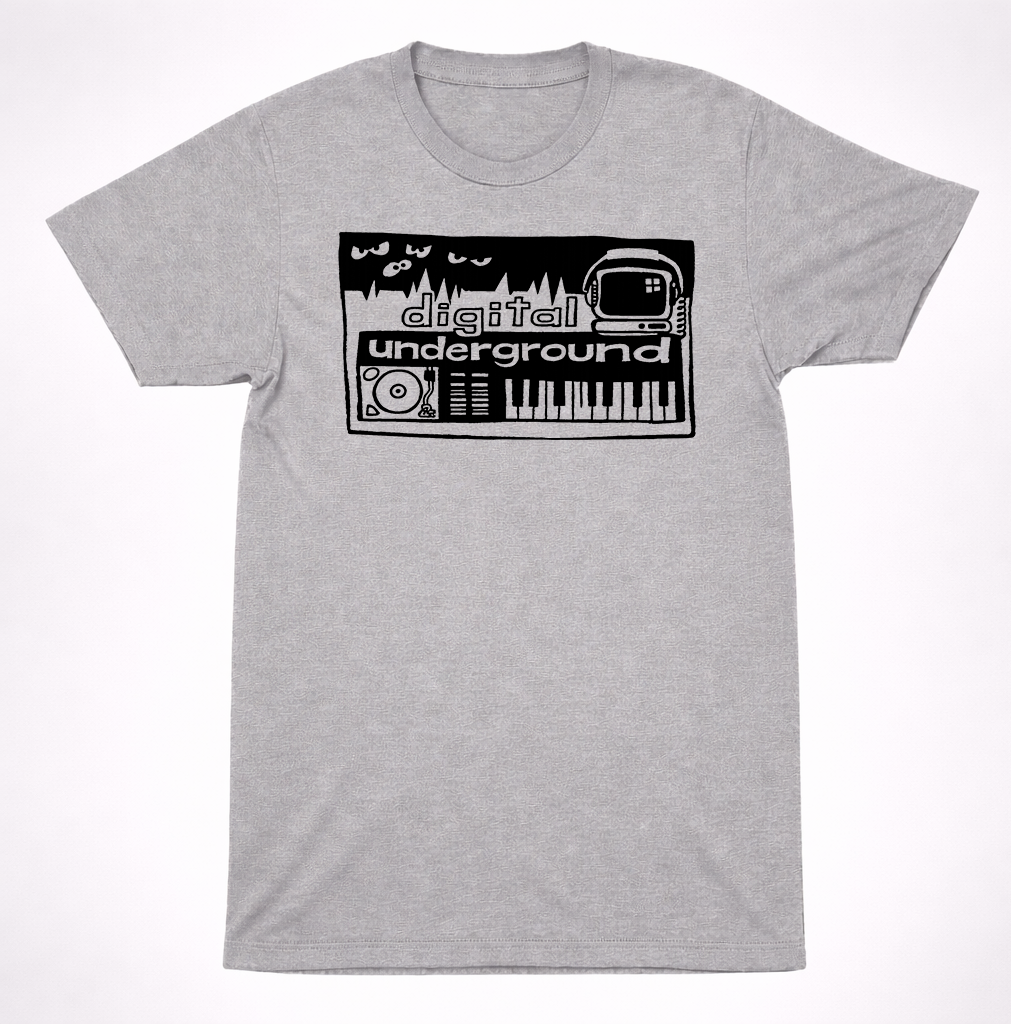 Digital Underground Keyboard Graphic Shirt Classic Hip Hop Rap Group Design Shirt