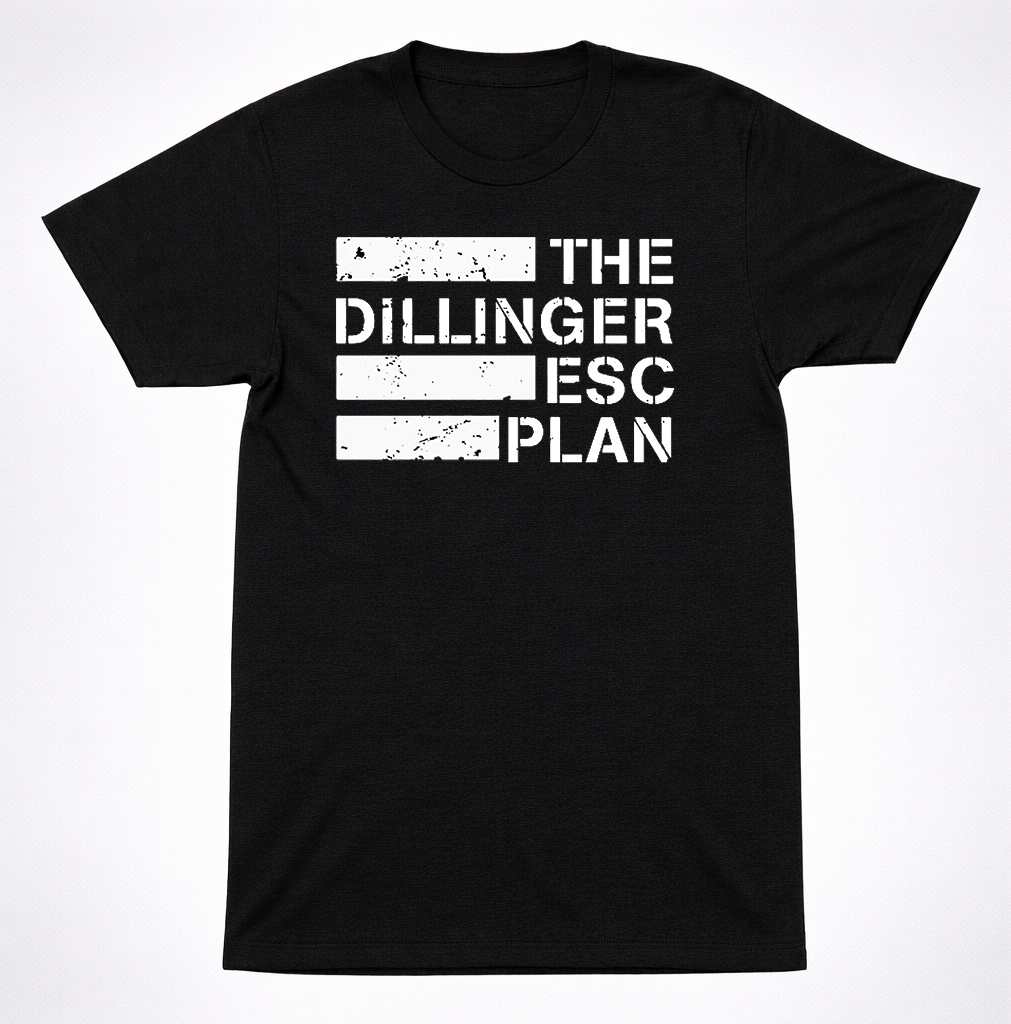 The Dillinger Escape Plan Flag Logo T-Shirt – Chaotic Mathcore Hardcore Band Tee