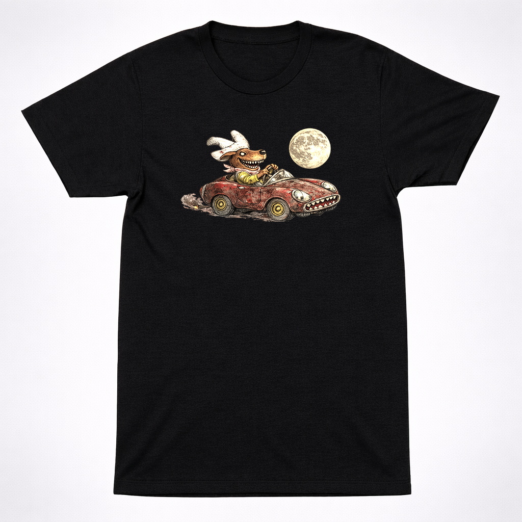 Horror Richard Scarry Dingo Dog Shirt Creepy Kids Book Character Parody Tee
