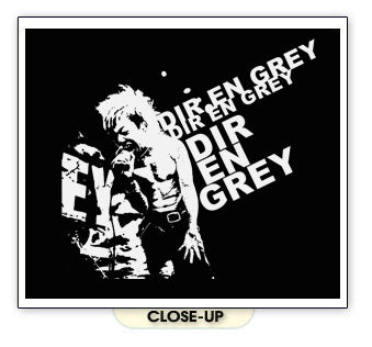 DIR EN GREY LEAD SINGER j-rock band visual kei BW SHIRT