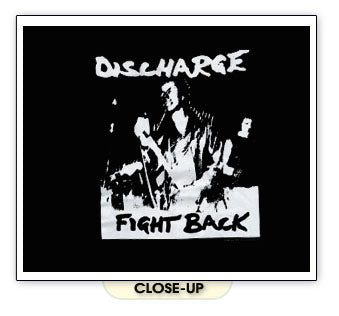 DISCHARGE FIGHT BACK punk thrash metal grind BW SHIRT