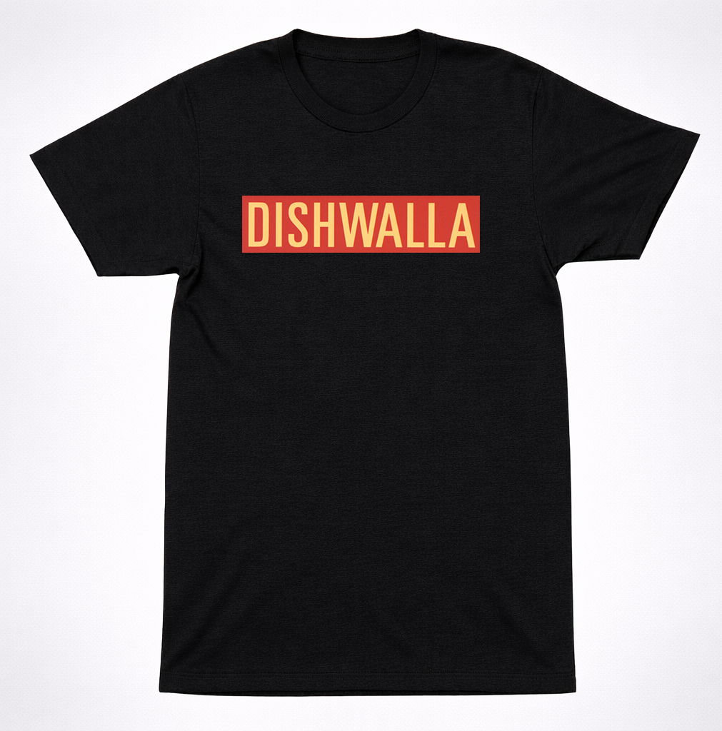 Dishwalla Logo Shirt Alternative Rock Band Classic Red Block Design Tee