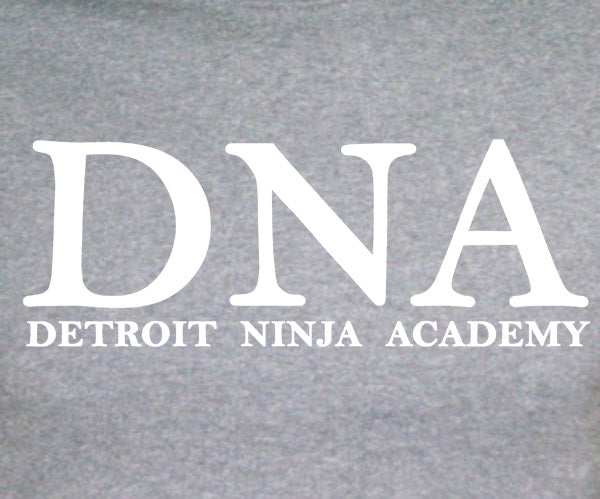 DNA DETROIT NINJA ACADEMY sword funny karate GYB SHIRT