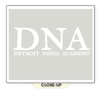 DNA DETROIT NINJA ACADEMY sword funny karate GYB SHIRT