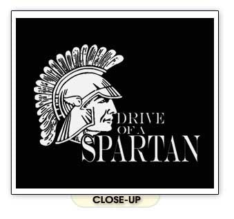 DRIVE OF A SPARTAN gladiator team 300 sports BW SHIRT