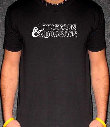 DUNGEONS & DRAGONS rpg role playing magic emo BW SHIRT