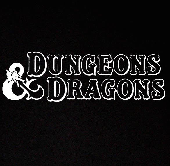 DUNGEONS & DRAGONS rpg role playing magic emo BW SHIRT