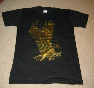 EAGLE DISTRESSED GOLD FOIL retro emo vintage BGF SHIRT